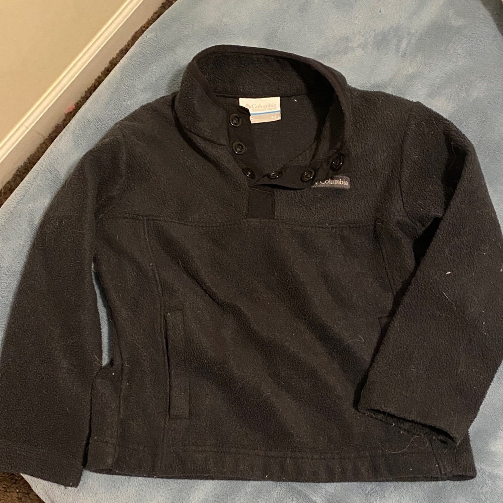 Columbia Charcoal Button-Up Fleece